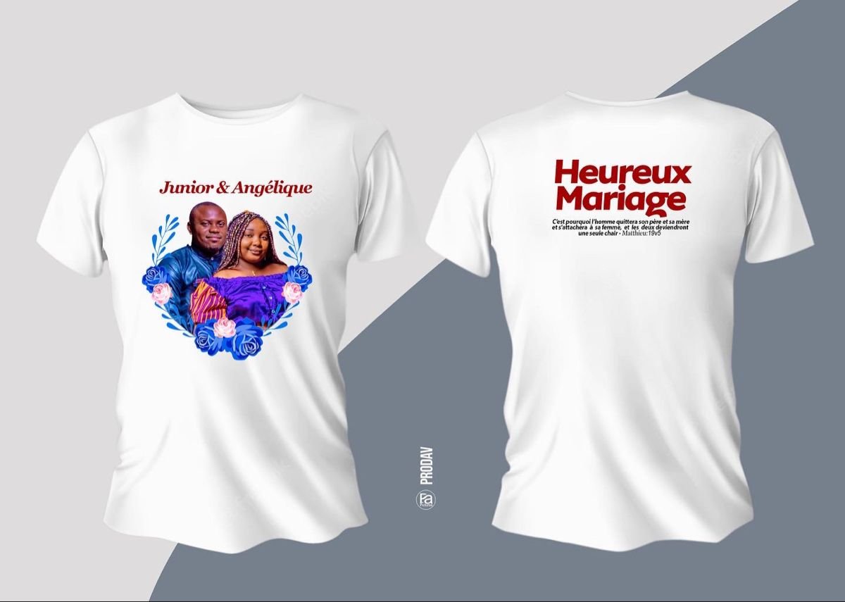 T-shirts personnalisés( anniversaire, mariage, cérémonie....) - Image 4